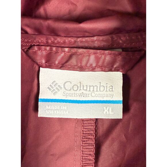 Texas A&M Aggies Columbia Woven Windbreaker Rain Jacket Maroon Mens XL NCAA ATM - Picture 6 of 12
